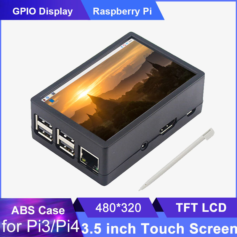 Pi 4 Case - Pantalla táctil Raspberry Pi 3B/3B +/4B