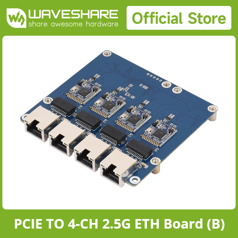Raspberry Pi 4 - Placa Waveshare PCIe a Gigabit de