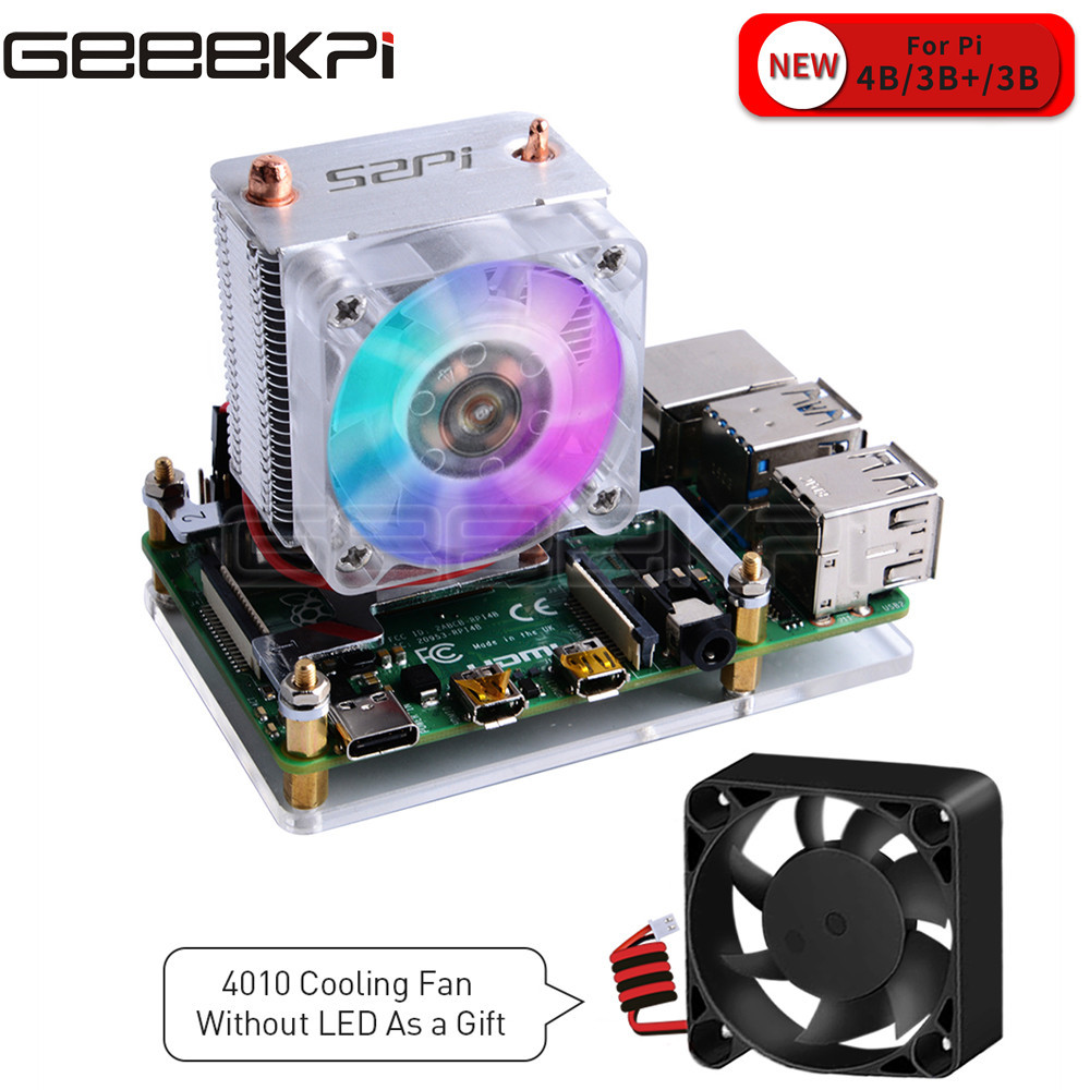 Pi 5 Case - GeeekPi ventilador de refrigeración de torre