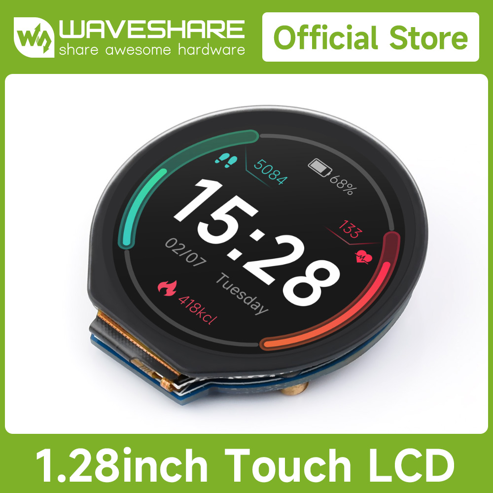 Pi Display - Módulo de pantalla LCD redondo Waveshare
