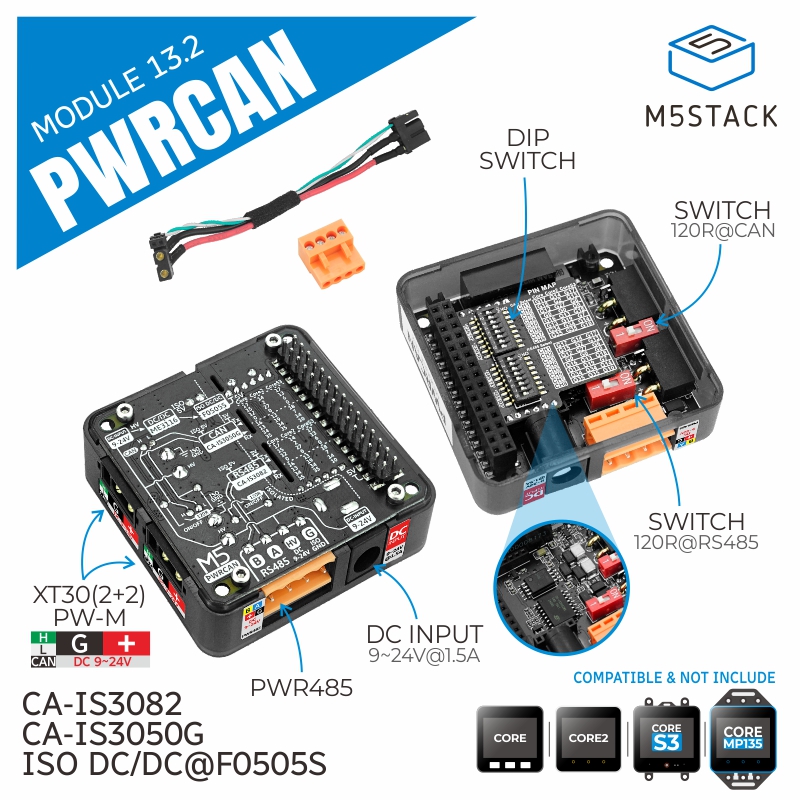 Pi Camera Module - Módulo oficial PWRCAN 13.2 M5Stack con