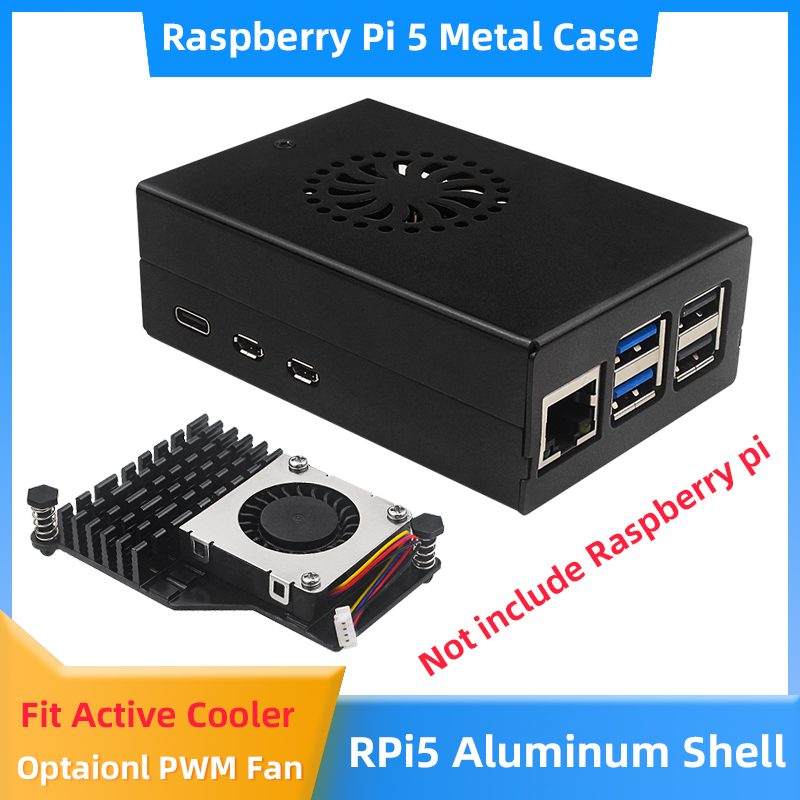 Pi Power Supply - Raspberry Pi 5 carcasa de aleación