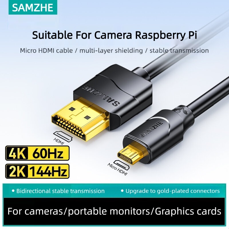 Pi Camera Cable - SAMZHE, cable micro HDMI compatible con