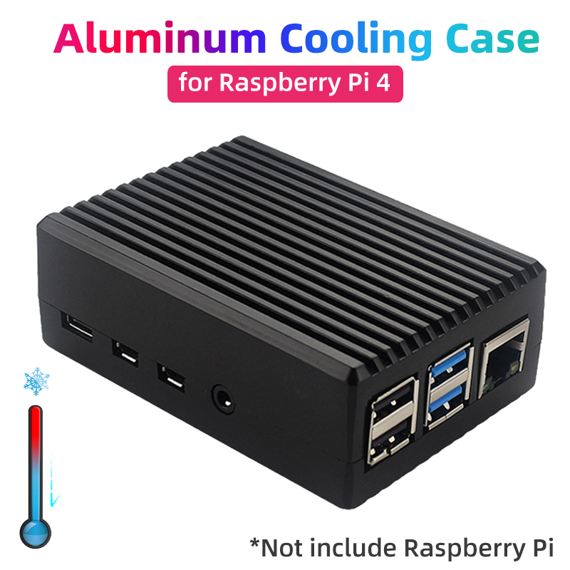 Pi 4 Case - Raspberry Pi 4, carcasa de aleación