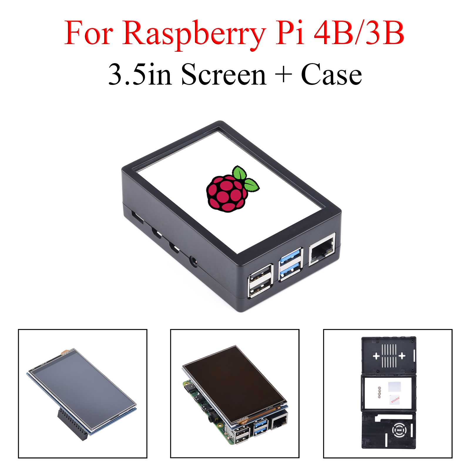 Pi 4 Case - Pantalla táctil de 3.5 pulgadas 480*320