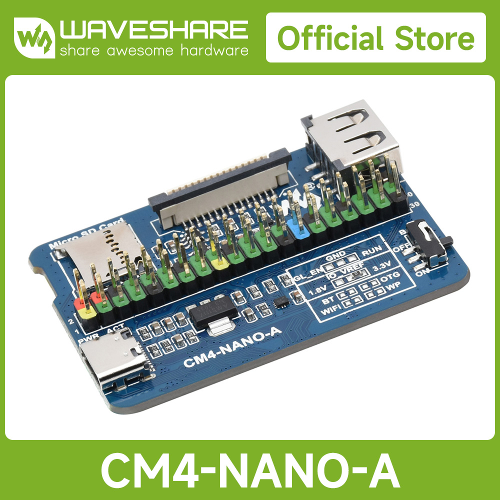 Raspberry Pi 4 - Placa base Nano Waveshare (A) IO