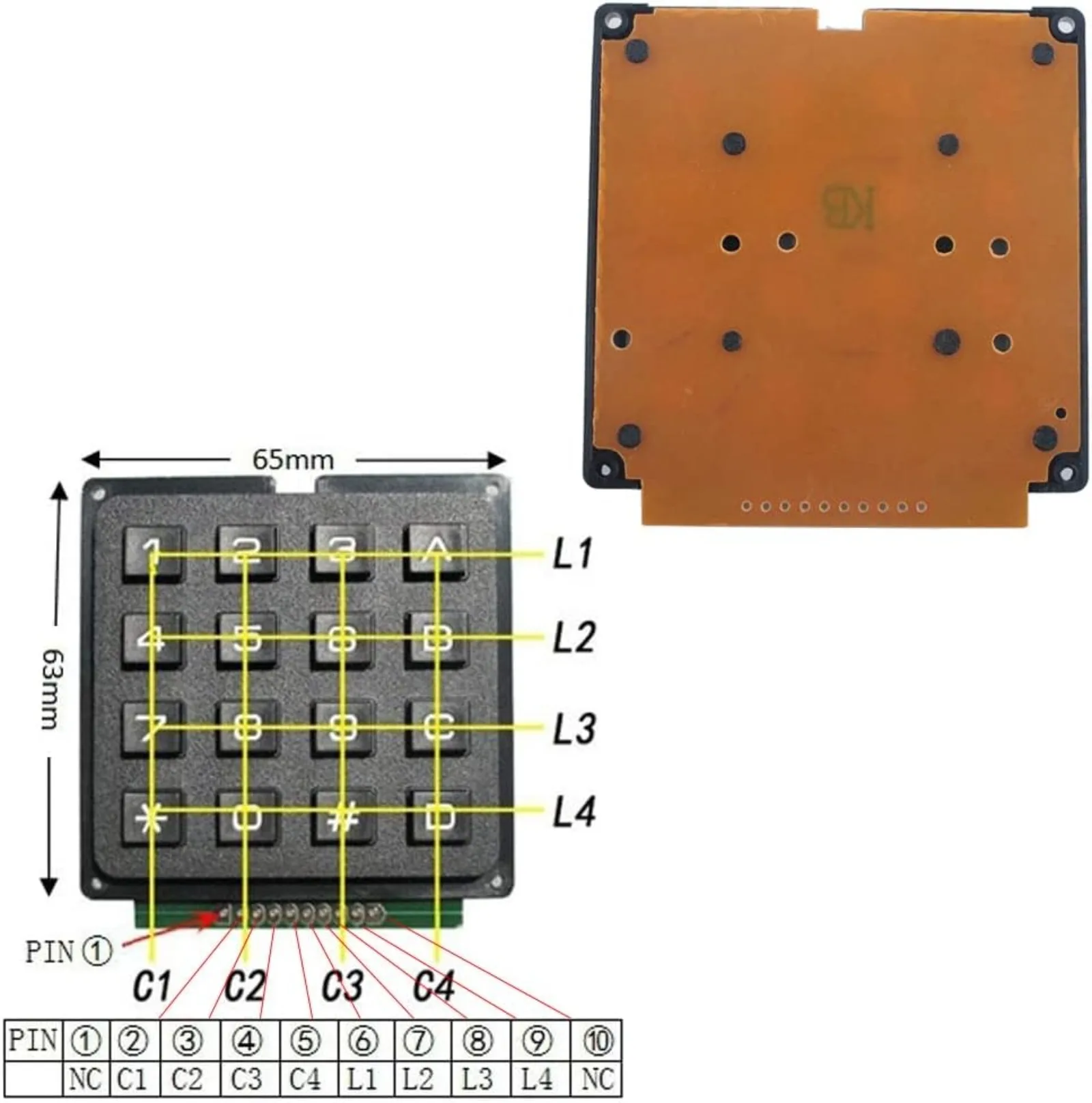 Teclado de Membrana Matricial  - Arduino Kit reseña y precio