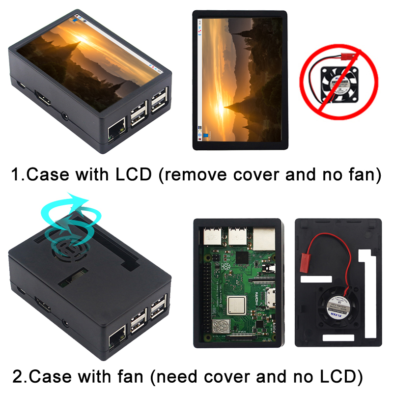 Pantalla táctil Raspberry Pi 3 - Pi 4 Case reseña y precio