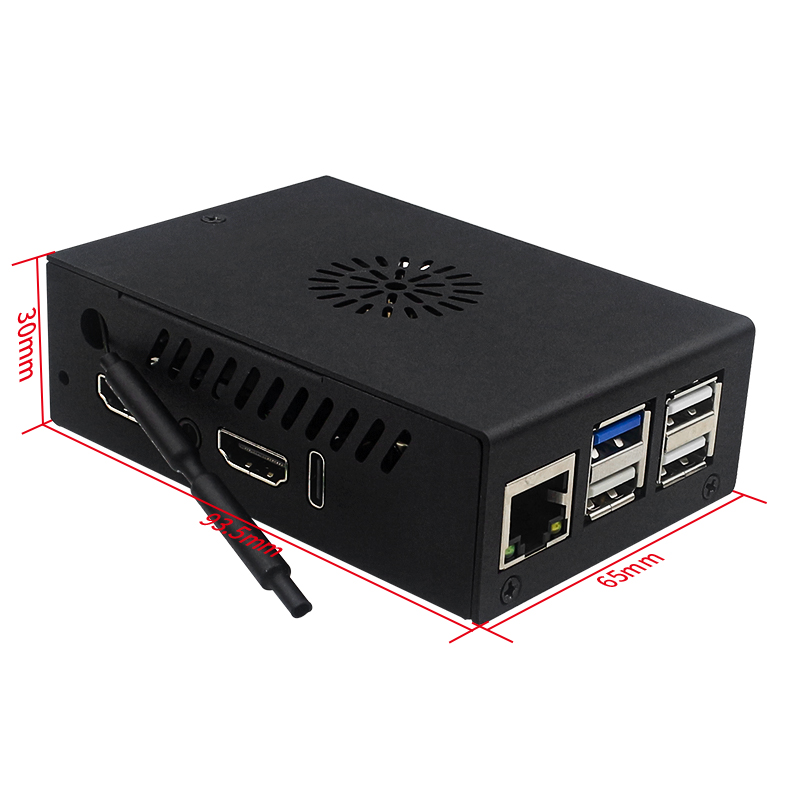 Caja Orange Pi 5 Max con venti - Pi 5 Case reseña y precio