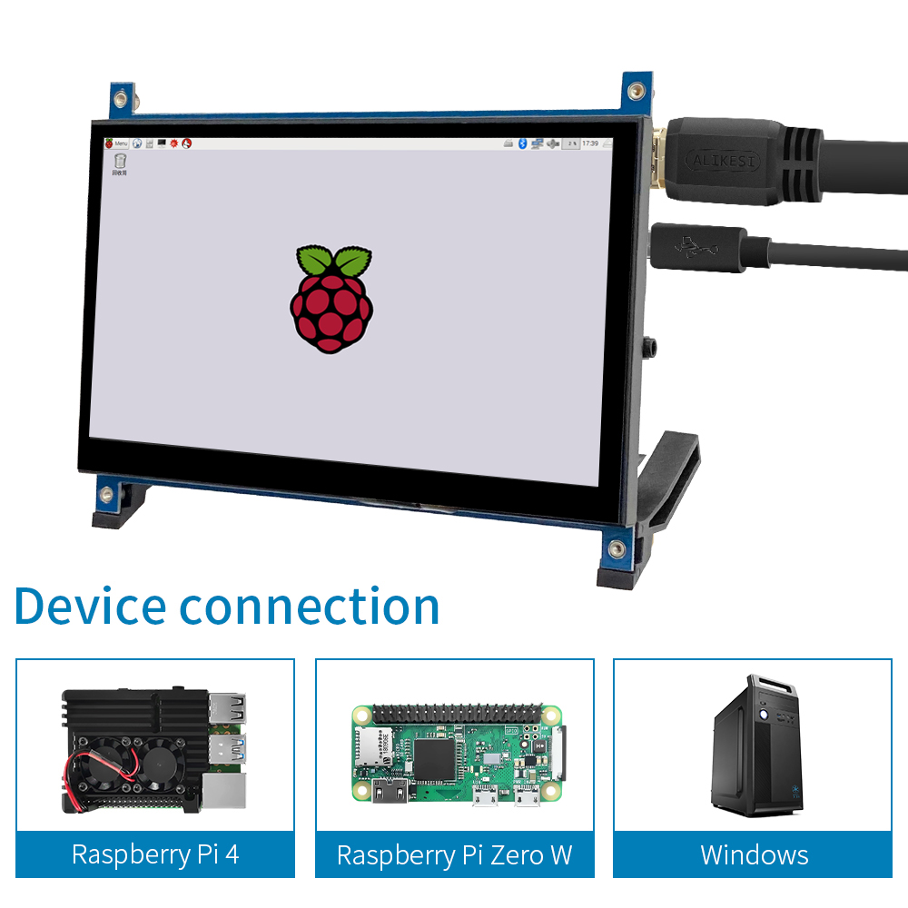 Monitor IPS de 7 Pulgadas Comp - Raspberry Pi 4 reseña y precio