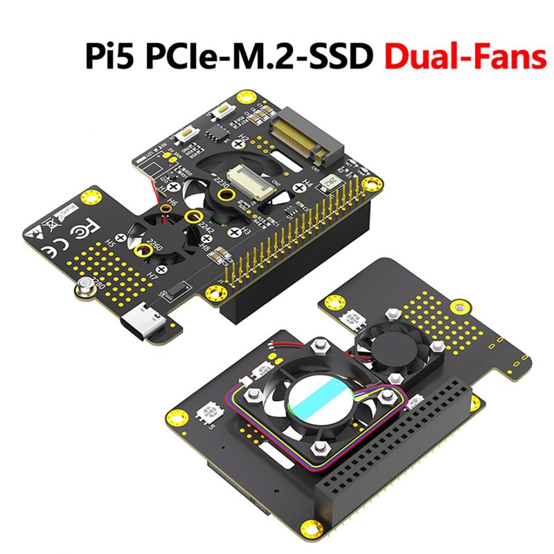 Adaptador PCIe a M.2 NVMe SSD  - Pi 5 Case reseña y precio