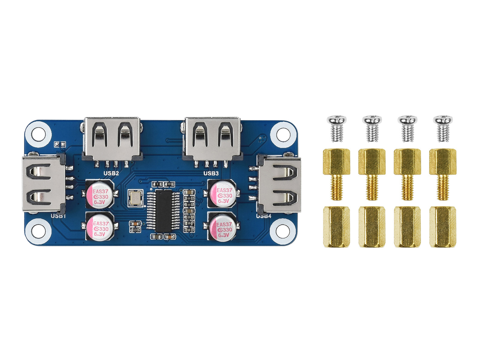 Waveshare USB HUB HAT (B) 4x p - Pi Zero reseña y precio