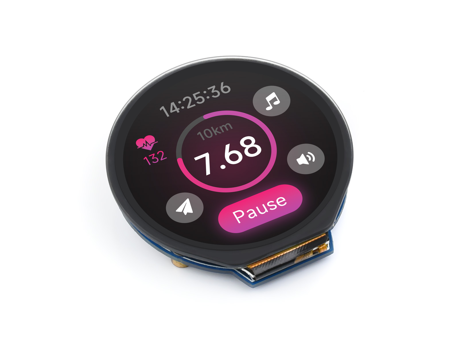 Módulo de pantalla LCD redondo - Pi Display reseña y precio