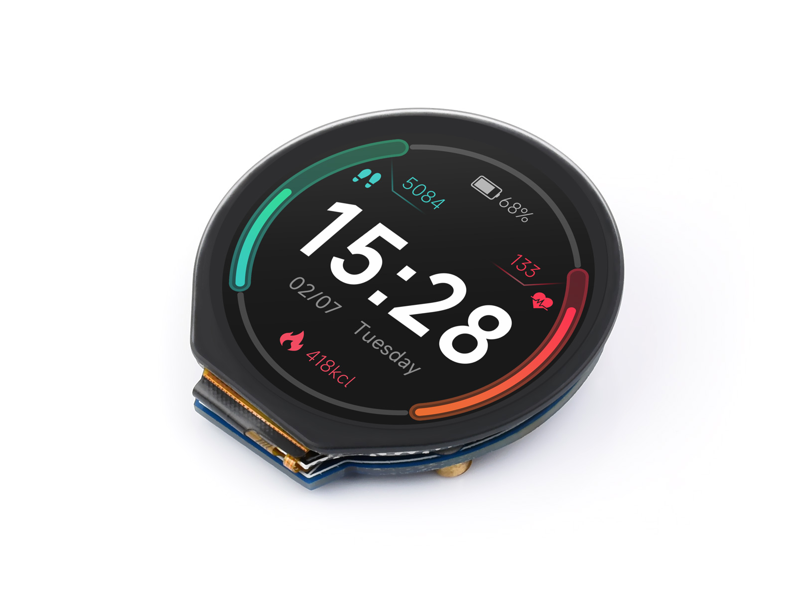 Módulo de pantalla LCD redondo - Pi Display reseña y precio
