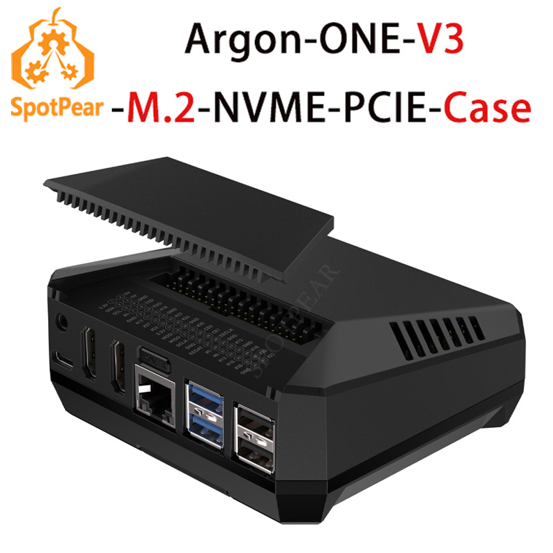 Caja Argon ONE V3 M.2 NVME par - Pi 5 Case reseña y precio