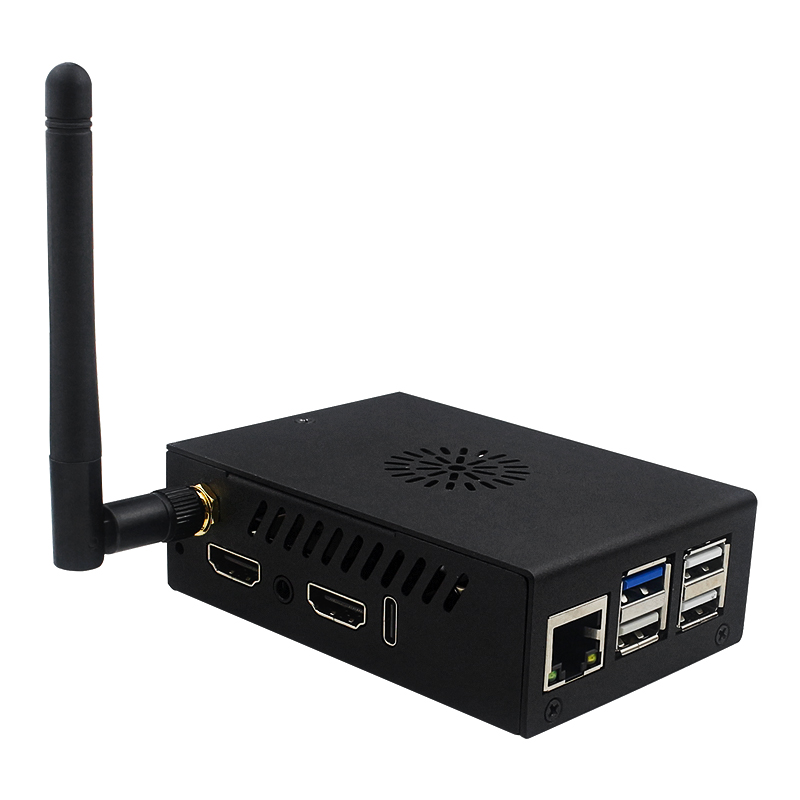 Caja naranja Pi 5 Pro, ventila - Pi 5 Case reseña y precio