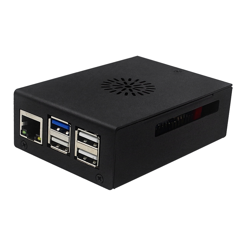 Caja naranja Pi 5 Pro, ventila - Pi 5 Case reseña y precio