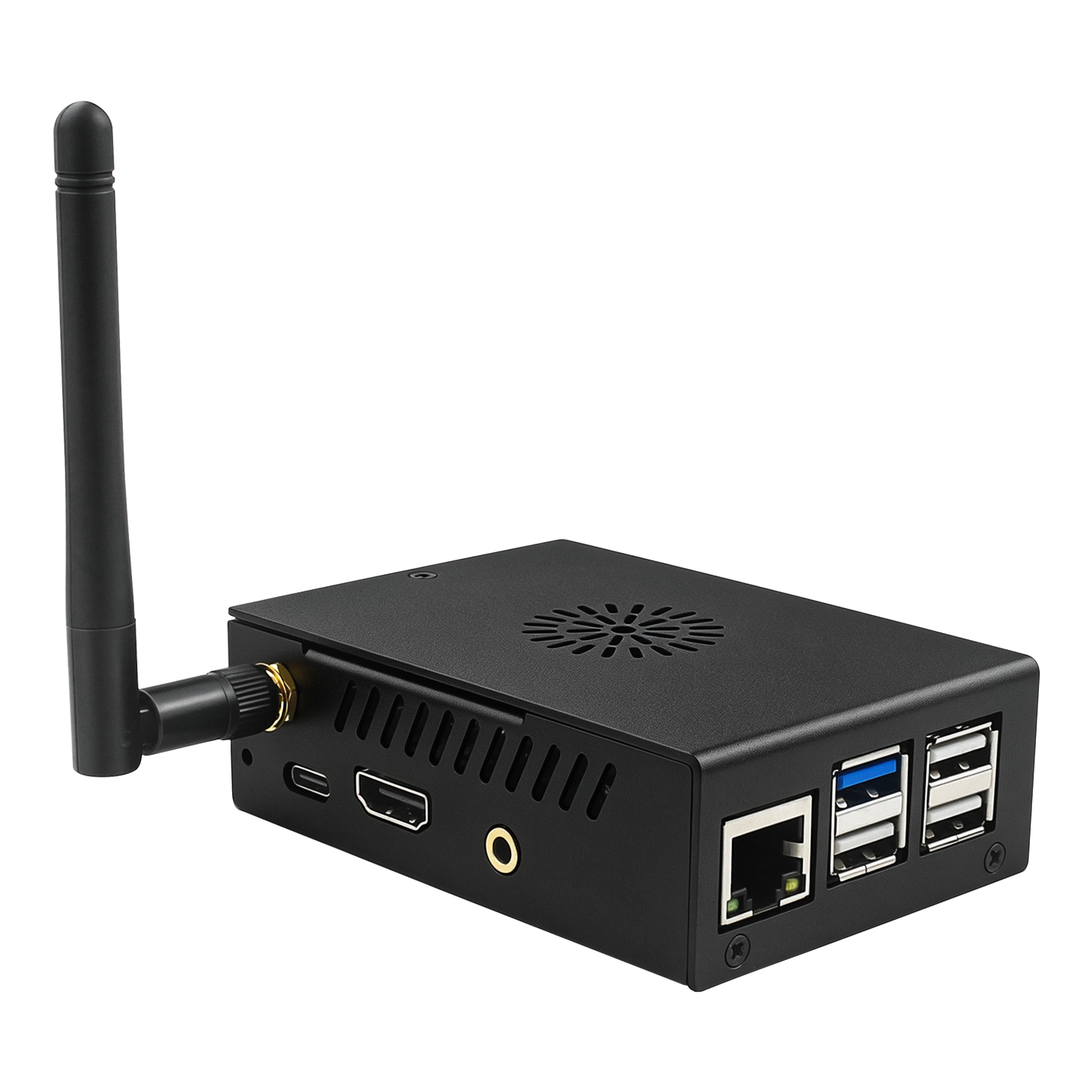 Caja Metálica Negra Protectora - Pi Power Supply reseña y precio