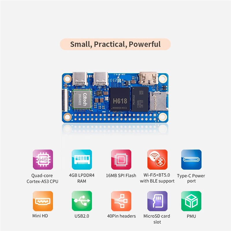 Para placa de desarrollo Orang - Pi Zero reseña y precio