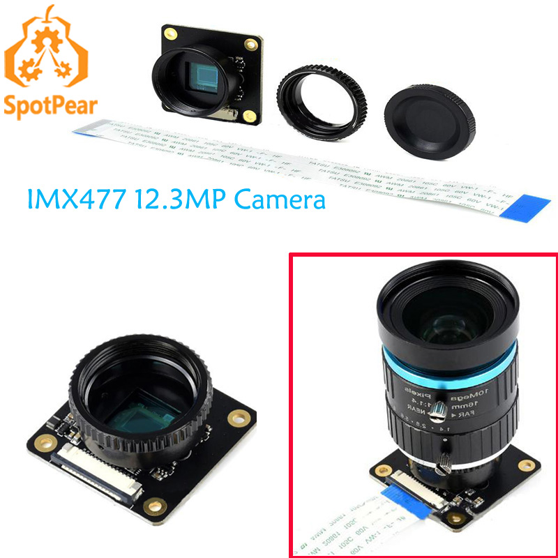Cámara Raspberry Pi HQ, alta c - Raspberry Pi Global Shutter Camera Imx296 reseña y precio