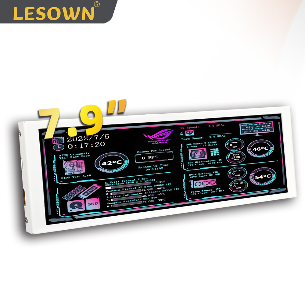 Pantalla de Barra LESOWN de 7. - Pi 4 Case reseña y precio