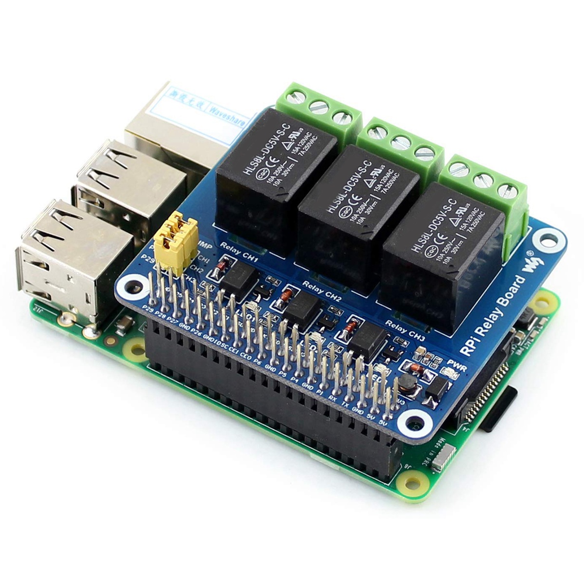 Waveshare Módulo de Relé de 3  - Raspberry Pi Kit reseña y precio