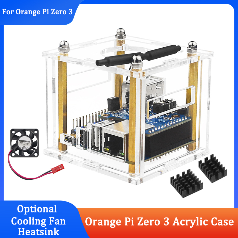 Caja acrílica para Orange Pi Z - Pi Cooler reseña y precio