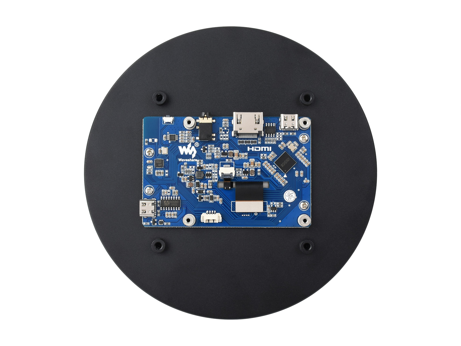 Pantalla táctil redonda HDMI W - Pi Display reseña y precio