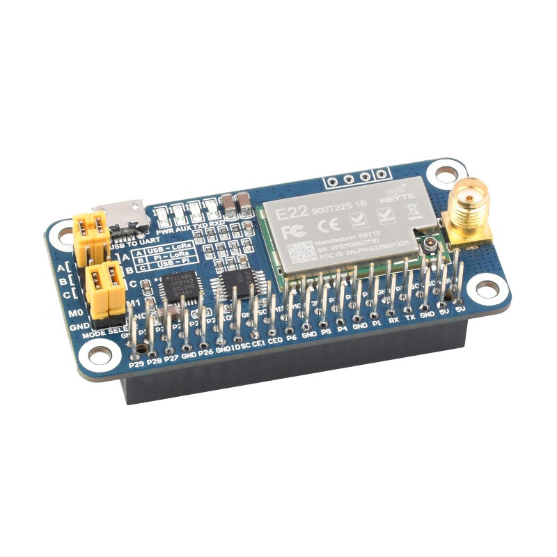 SX1262 SX1268 LoRa HAT para Ra - Raspberry Pi 5 reseña y precio