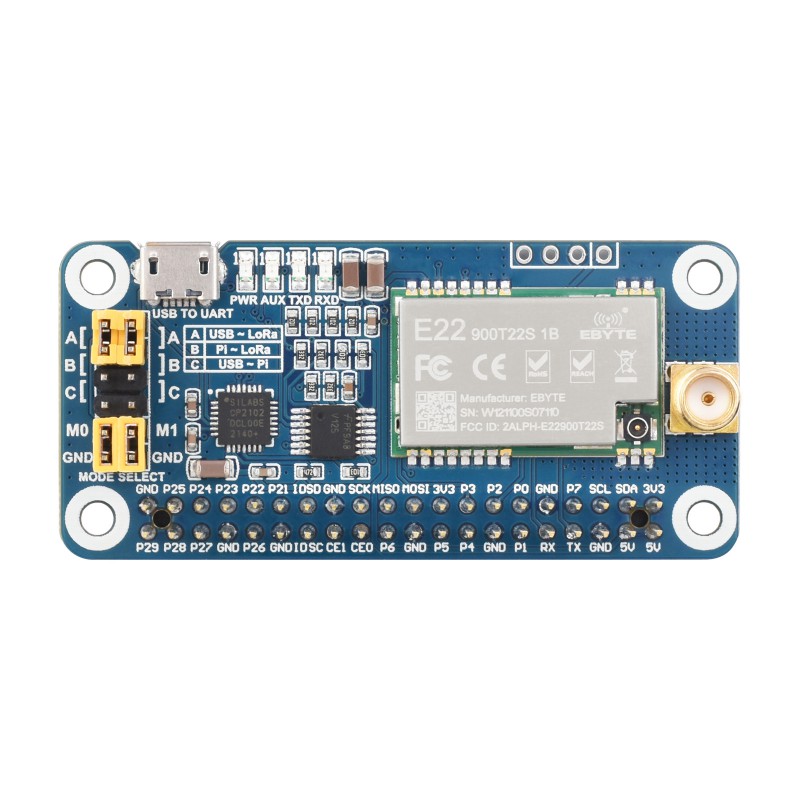 SX1262 SX1268 LoRa HAT para Ra - Raspberry Pi 5 reseña y precio