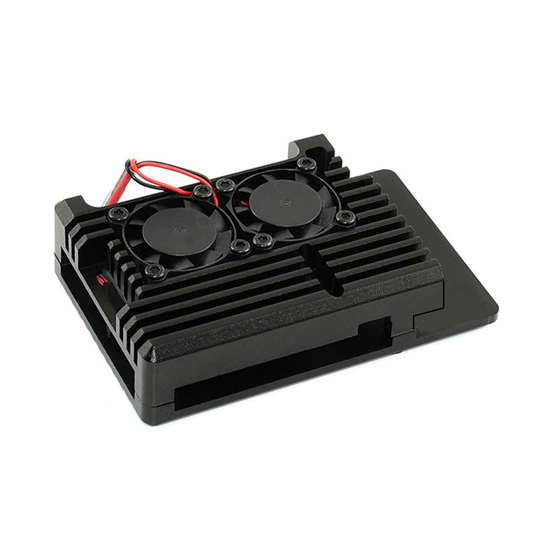 Caja metálica de aluminio con  - Pi 4 Case reseña y precio